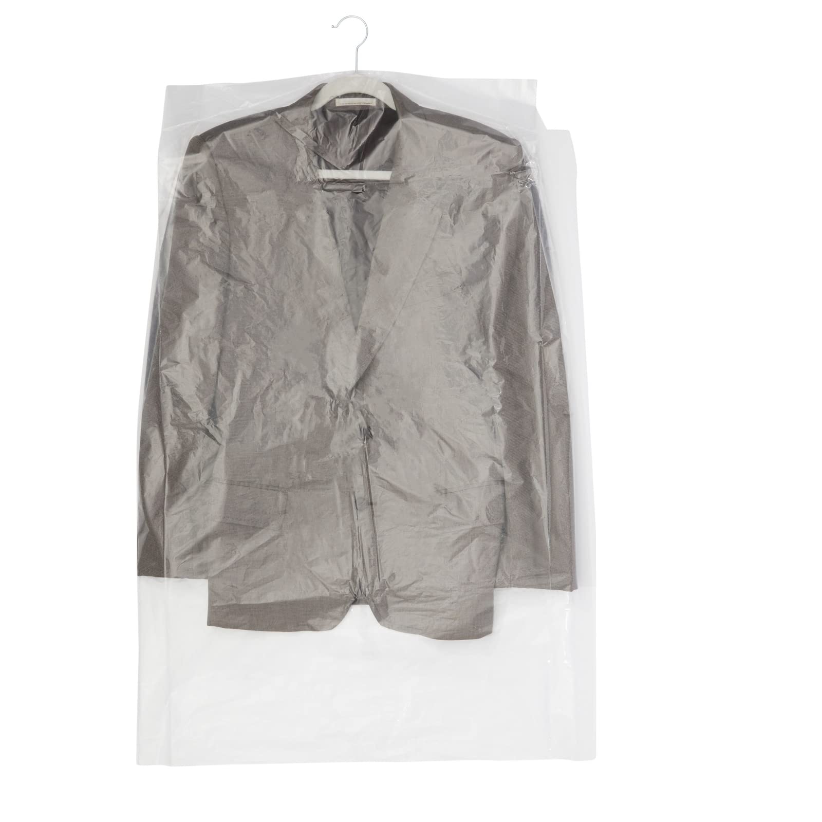 50 Pack Clear Plastic Garment Bags for Hanging Clothes  Dry Cleaner Bag Clothing Protector Covers (21 x 40 In)  Normal